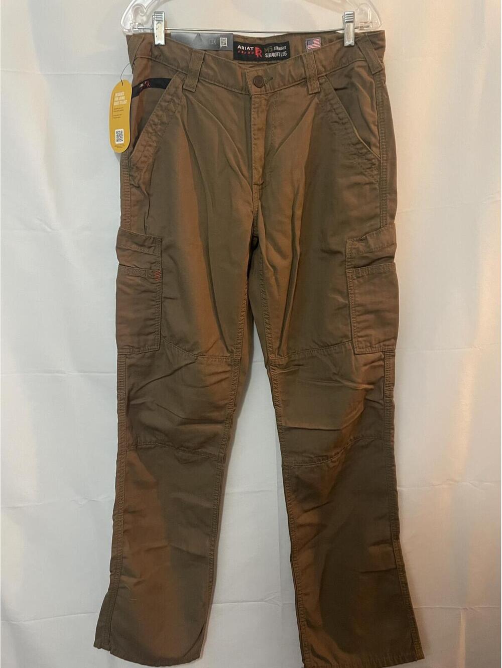 Ariat FR M5 Stretch DuraLight Canvas Work Pants Field Khaki Flame Resistant